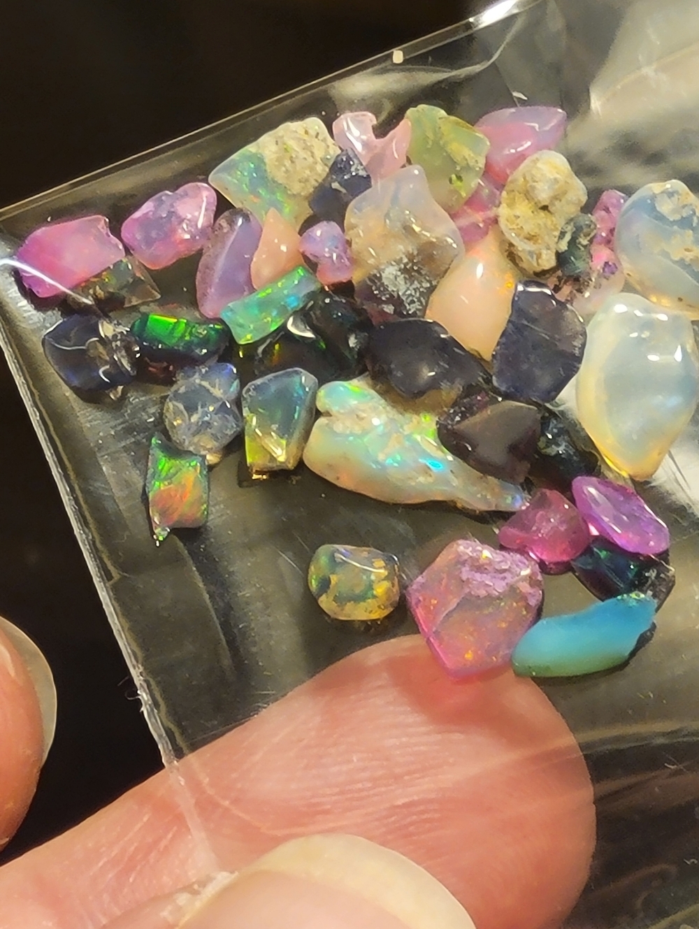 Mix Of Ethiopian Fire Opal Lot 3-10mm